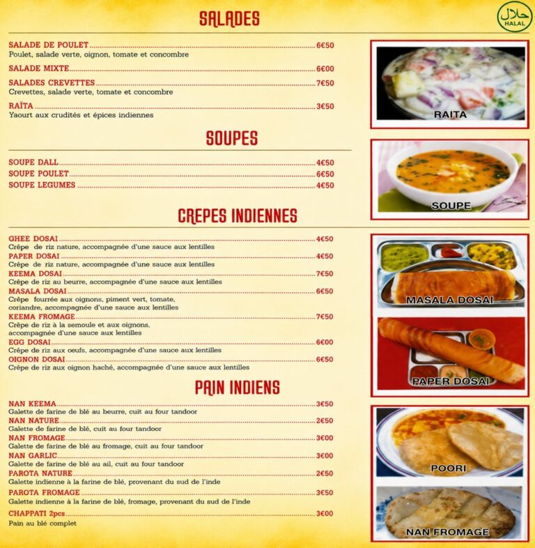 Jaffna Café menu page 2